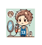 バスケットボール部キャラ（個別スタンプ：10）