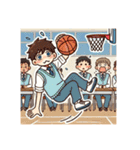 バスケットボール部キャラ（個別スタンプ：12）