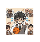 バスケットボール部キャラ（個別スタンプ：16）