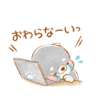 生活❤️いやしばいぬ❤️黒柴（個別スタンプ：12）