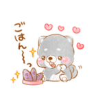 生活❤️いやしばいぬ❤️黒柴（個別スタンプ：18）
