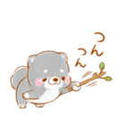 生活❤️いやしばいぬ❤️黒柴（個別スタンプ：22）