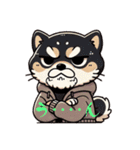 黒柴おじごん5（個別スタンプ：1）