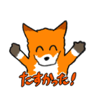 キツネ達の毎日使えるスタンプ（個別スタンプ：11）