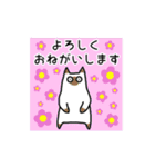 春の花と猫♡やさしい日常挨拶（個別スタンプ：10）