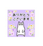 春の花と猫♡やさしい日常挨拶（個別スタンプ：17）
