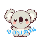 コアラの生活 (タイ) Ver2（個別スタンプ：19）