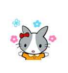 可愛い灰色うさぎ（個別スタンプ：7）
