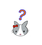 可愛い灰色うさぎ（個別スタンプ：11）