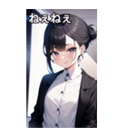 知的むっつりなハーフアップ海賊女の子（個別スタンプ：24）