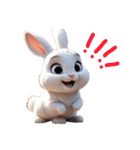 ウサちゃんのポジティブなあいさつ（個別スタンプ：20）