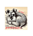 元気なシュナウザー（個別スタンプ：9）