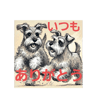 元気なシュナウザー（個別スタンプ：18）