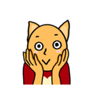 オレンジ色の子猫（ラブ）（個別スタンプ：7）