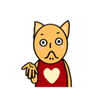 オレンジ色の子猫（ラブ）（個別スタンプ：8）