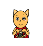 オレンジ色の子猫（ラブ）（個別スタンプ：26）