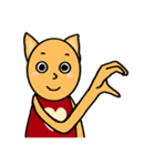 オレンジ色の子猫（ラブ）（個別スタンプ：38）