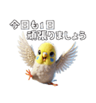 セキセイインコの日常挨拶（個別スタンプ：17）