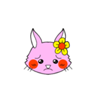 励ましうさちゃん（個別スタンプ：34）