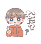 手話と表情で伝える男の子【手話スタンプ】（個別スタンプ：13）