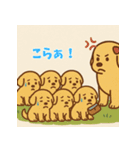 ゴールデンレトリバーかわいい仔犬スタンプ（個別スタンプ：15）