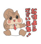 げんきなりすのあかちゃん(おしごと)（個別スタンプ：1）