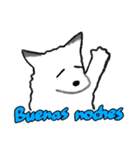 キツネの毎日使えるスタンプ（スペイン語）（個別スタンプ：4）