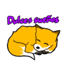 キツネの毎日使えるスタンプ（スペイン語）（個別スタンプ：5）