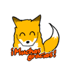 キツネの毎日使えるスタンプ（スペイン語）（個別スタンプ：9）