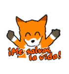 キツネの毎日使えるスタンプ（スペイン語）（個別スタンプ：11）