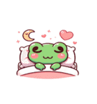 カエル くたくた（個別スタンプ：4）