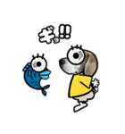 ビーグル犬ポップアップ(ダジャレ)（個別スタンプ：13）