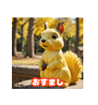 クレイ風リス（個別スタンプ：32）