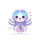 かわいい くらげ(使いやすい)（個別スタンプ：3）