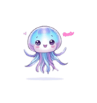 かわいい くらげ(使いやすい)（個別スタンプ：7）