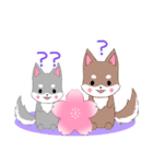 ちびハスキー14【春】（個別スタンプ：24）