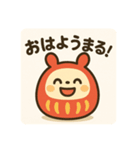 だるまる 日常シリーズ①（個別スタンプ：1）