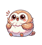 もちもちフクロウの癒し敬語スタンプ（個別スタンプ：1）