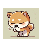 まんまる柴犬スタンプ（個別スタンプ：4）