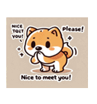 まんまる柴犬スタンプ（個別スタンプ：6）
