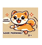まんまる柴犬スタンプ（個別スタンプ：10）