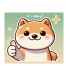 まんまる柴犬スタンプ（個別スタンプ：15）