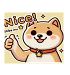 まんまる柴犬スタンプ（個別スタンプ：16）