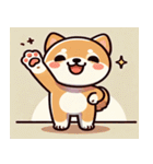 まんまる柴犬スタンプ（個別スタンプ：21）