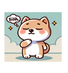 まんまる柴犬スタンプ（個別スタンプ：34）