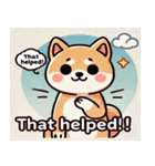 まんまる柴犬スタンプ（個別スタンプ：35）
