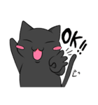 黒猫さんとシャム猫さんの日常2（個別スタンプ：3）