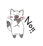 黒猫さんとシャム猫さんの日常2（個別スタンプ：4）