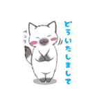 黒猫さんとシャム猫さんの日常2（個別スタンプ：6）