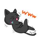 黒猫さんとシャム猫さんの日常2（個別スタンプ：7）